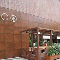 錆風塗装　パンチングパネル　某カフェ